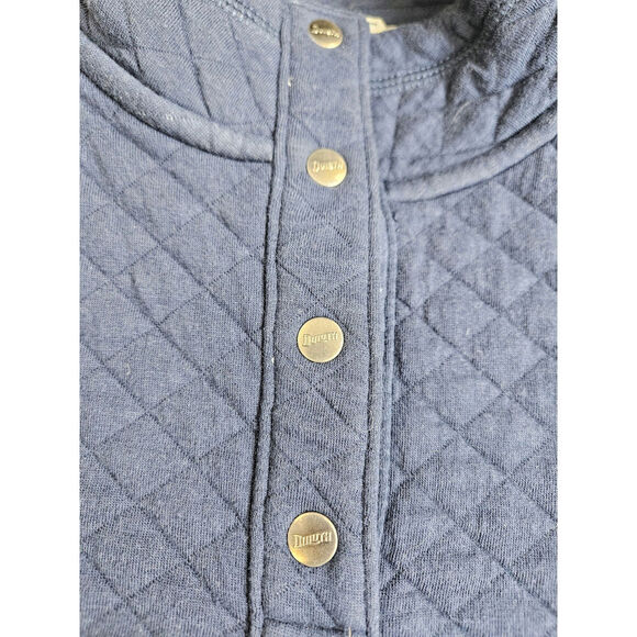 Duluth Trading Company Quilted Pullover Blue Large Pockets - Picture 6 of 10